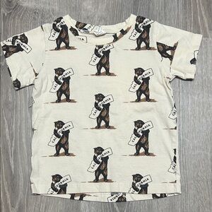 Kate Quinn Cream California Bear Kids T-Shirt